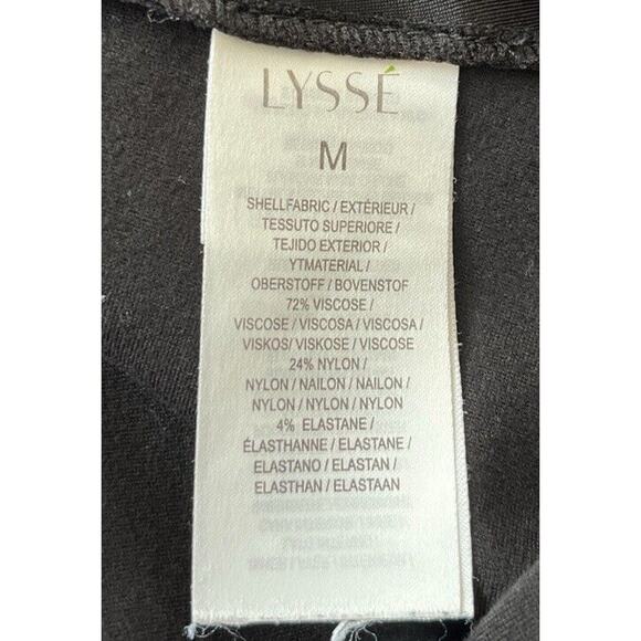 Lysse Animal Print Legging Women M Black Stretch Tommy Control High Rise - Picture 8 of 11